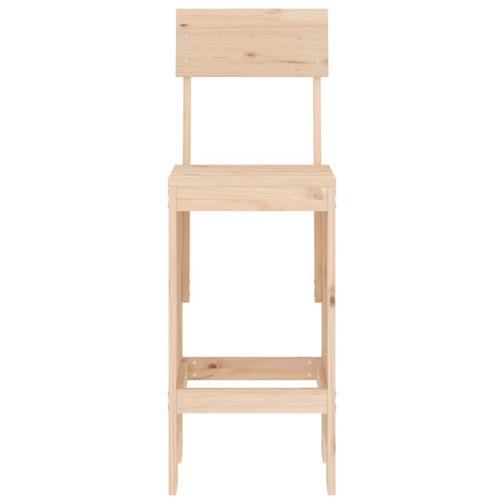 vidaXL Σκαμπό Μπαρ 2 τεμ. 40 x 48,5 x 115,5 εκ. από Μασίφ Ξύλο Πεύκου
