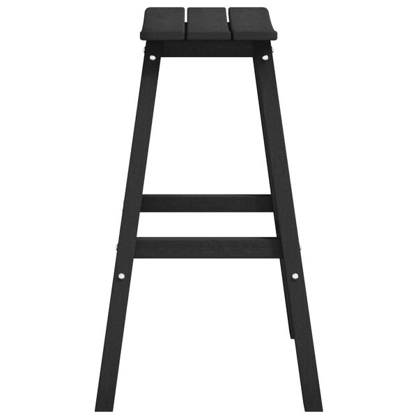 vidaXL Μπαρ σκαμπό 2 pcs Μαύρο 52 x 43 x 73.5εκ Πλαστικό