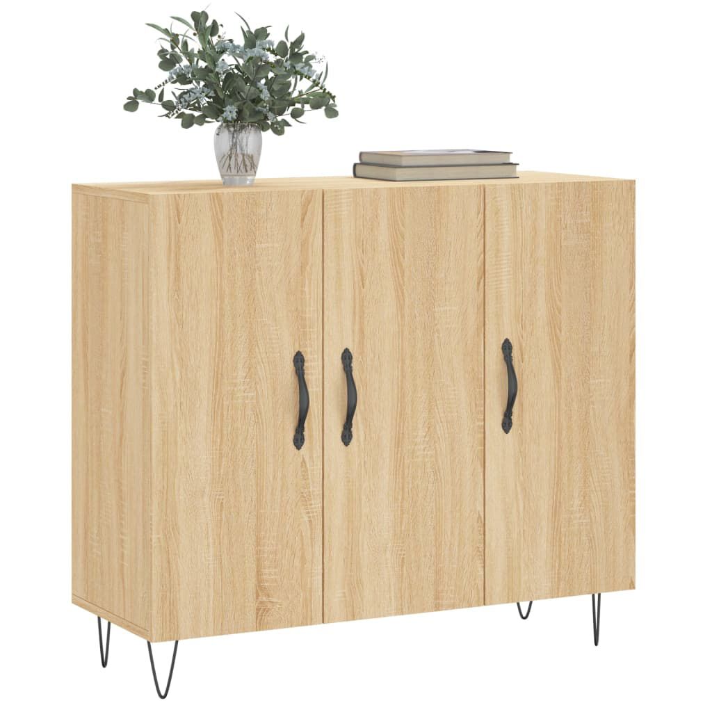 vidaXL Ντουλάπι Sonoma δρυς 90x34x80 εκ. Επεξεργασμένο Ξύλο