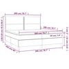 vidaXL &Kappa;&rho;&epsilon;&beta;ά&tau;&iota; Boxspring &mu;&epsilon; &Sigma;&tau;&rho;ώ&mu;&alpha; &Sigma;&kappa;&omicron;ύ&rho;&omicron; &Gamma;&kappa;&rho;&iota; 200x200 &epsilon;&kappa;. &Upsilon;&phi;&alpha;&sigma;&mu;ά&tau;&iota;&nu;&omicron;