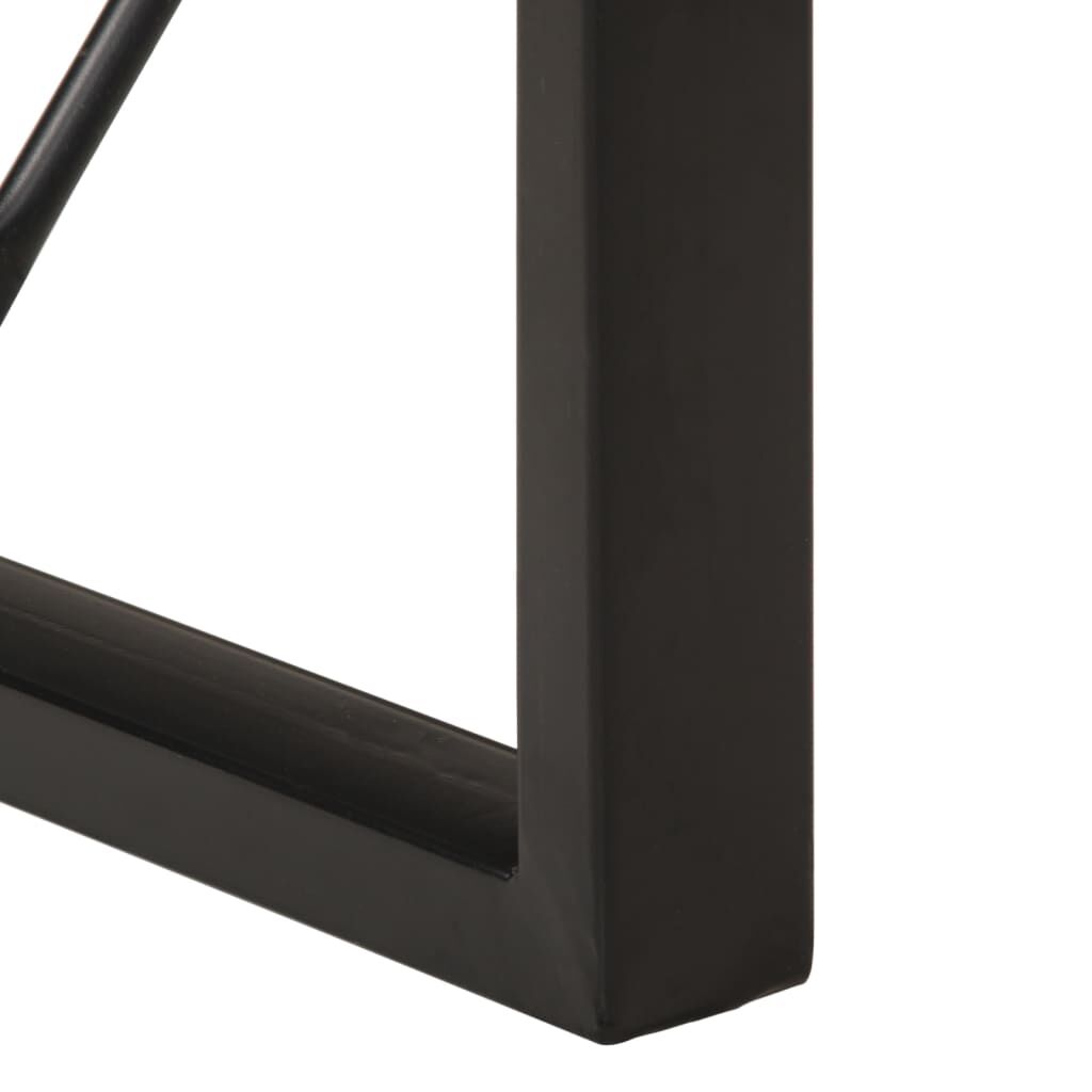 vidaXL Τραπεζαρία 120 x 55 x 76 εκ. από Μασίφ Ακατέργαστο Ξύλο Μάνγκο