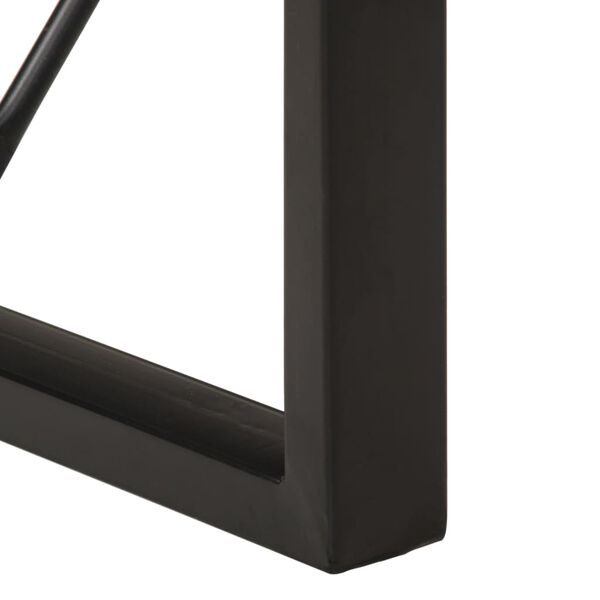 vidaXL Τραπεζαρία 120 x 55 x 76 εκ. από Μασίφ Ακατέργαστο Ξύλο Μάνγκο