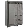 vidaXL Ντουλάπα Αναδιπλούμενη Γκρι 110 x 45 x 175 εκ. Υφασμάτινη