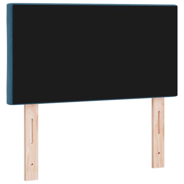 vidaXL LED Προσκέφαλο Σχεδιασμός Diamond Blocks Μπλε 80 cm Βελούδο