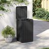 vidaXL Κάδος Απορριμμάτων Εξ. Χώρου Ανθρακί 38x38x65 εκ. Πολυπρ/λένιο