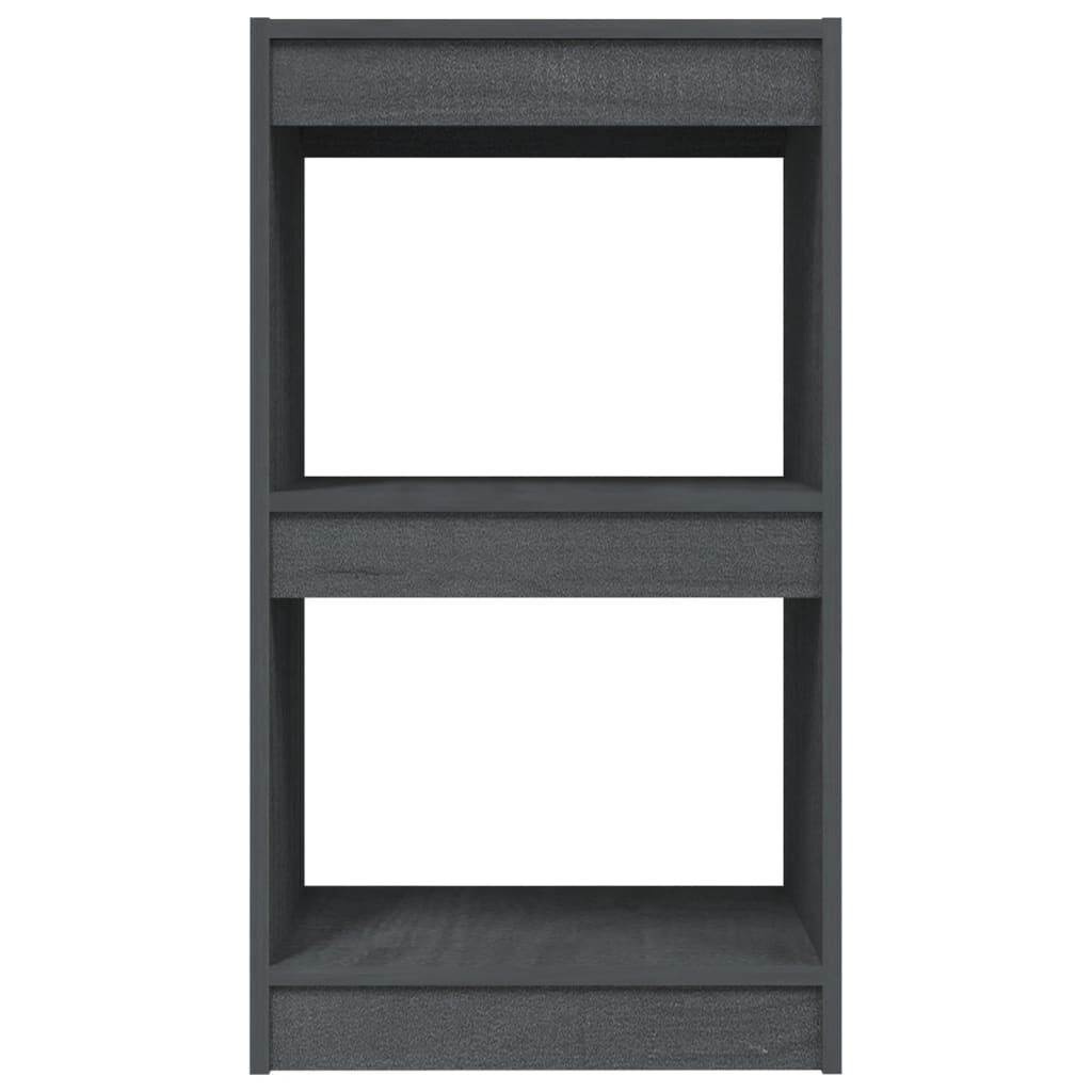 vidaXL Βιβλιοθήκη Γκρι 40 x 30 x 71,5 εκ. από Μασίφ Ξύλο Πεύκου
