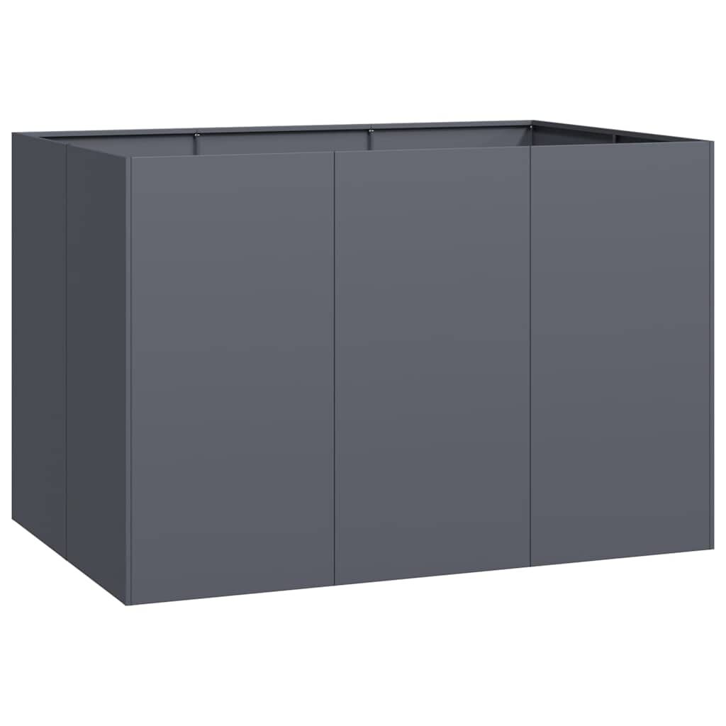vidaXL Ζαρντινιέρα Ανθρακί 120x80x80 εκ. από Χάλυβα