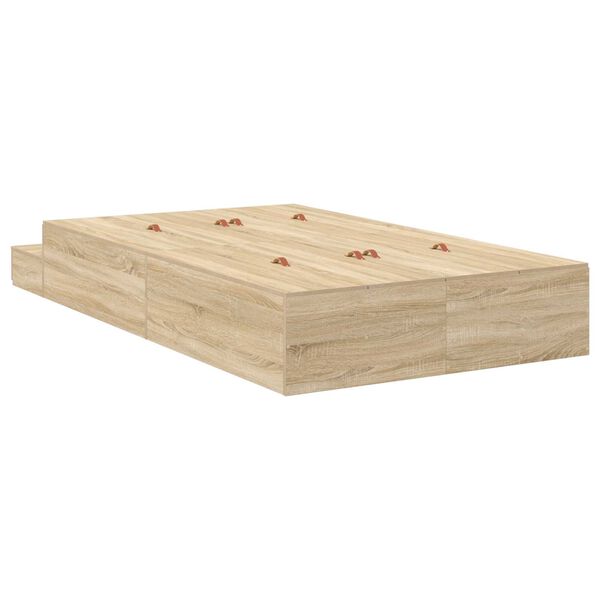 vidaXL Κρεβάτι Αποθήκευσης Sonoma Oak 120x200 εκ