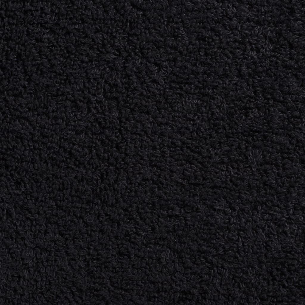 vidaXL Πετσέτες Χεριών Premium SOLUND 10 Τεμ Μαύρο 30x30 εκ 600 γρ/μ²