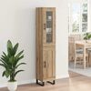 vidaXL Highboard Artisan Oak 34,5 x 34 x 180 &epsilon;&kappa;. &Epsilon;&pi;&epsilon;&xi;&epsilon;&rho;&gamma;&alpha;&sigma;&mu;έ&nu;&omicron; &xi;ύ&lambda;&omicron;