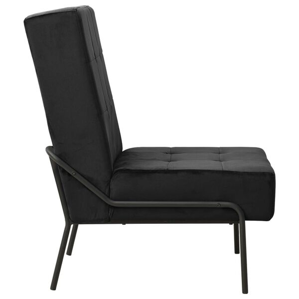 vidaXL Καρέκλα Χαλάρωσης 65 x 79 x 87 Μαύρη Βελούδινη