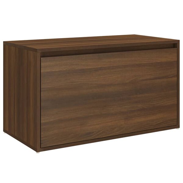 vidaXL Πάγκος Χολ Καφέ Δρυς 80 x 40 x 45 εκ. από Επεξεργασμένο Ξύλο