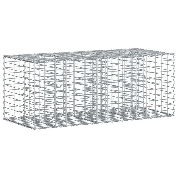 vidaXL &Alpha;&nu;&alpha;&sigma;&eta;&kappa;&omega;&mu;έ&nu;&omicron; &kappa;&rho;&epsilon;&beta;ά&tau;&iota; gabion &Alpha;&sigma;&eta;&mu;ί 140 x 60 x 55 &epsilon;&kappa;