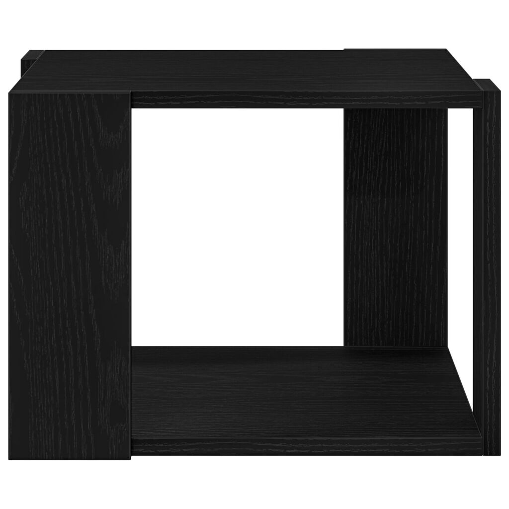 vidaXL Τραπεζάκι Καφέ Μαύρο δρυς 40x40x30 εκ. Κατασκευασμένο ξύλο
