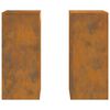 vidaXL Στήριξη φυτών 2 pcs Σκ rusty 24 x 24 x 55 εκ.