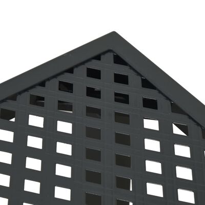vidaXL Σετ Τραπεζαρίας Κήπου 3 Τεμαχίων Ανθρακί από Ατσάλι