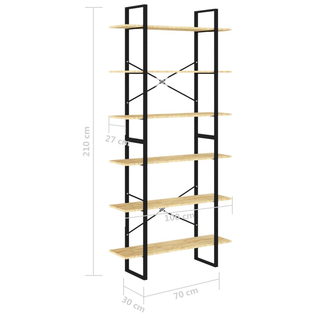 vidaXL Ψηλό Ντουλάπι 100 x 30 x 210 εκ. από Μασίφ Ξύλο Πεύκου