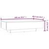 vidaXL Τραπεζάκι Σαλονιού Καπνιστή Δρυς 100x49,5x31 εκ. Επεξεργ. Ξύλο
