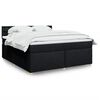 vidaXL &Kappa;&rho;&epsilon;&beta;ά&tau;&iota; Boxspring &mu;&epsilon; &Sigma;&tau;&rho;ώ&mu;&alpha; &Mu;&alpha;ύ&rho;&omicron; 180x200 &epsilon;&kappa;. &Upsilon;&phi;&alpha;&sigma;&mu;ά&tau;&iota;&nu;&omicron;