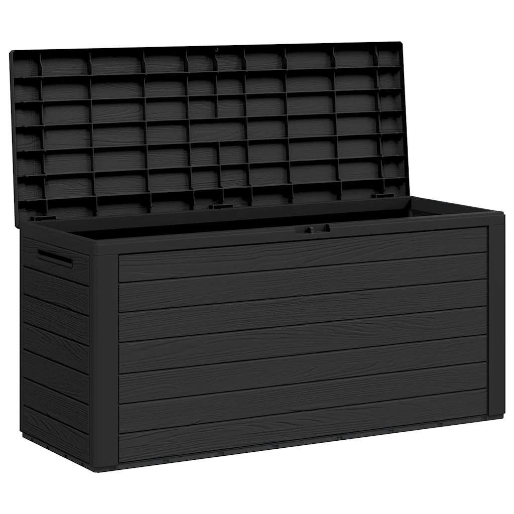 vidaXL Μπαούλο Αποθήκευσης Κήπου Ανθρακί 116 x 44 x 55 εκ.