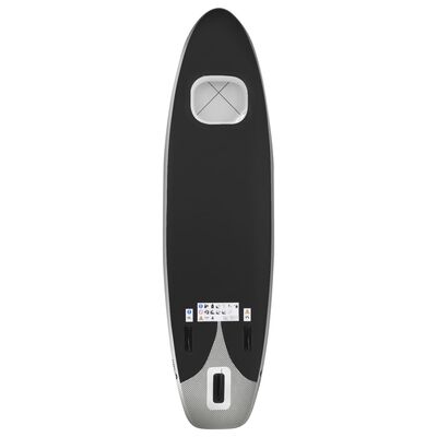 vidaXL Σανίδα SUP Φουσκωτή Σετ Μαύρη 300 x 76 x 10 εκ.