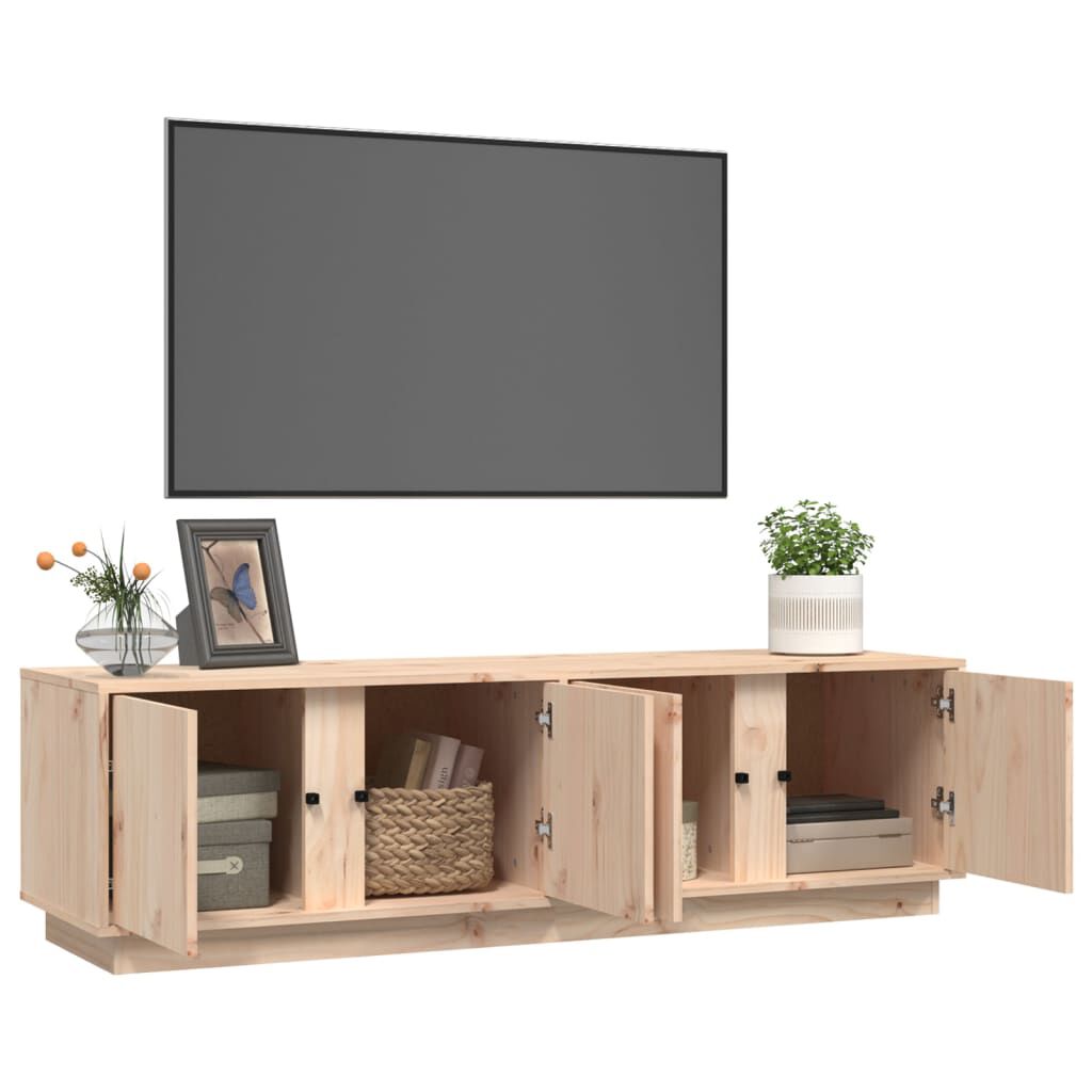 vidaXL Έπιπλο Τηλεόρασης 140 x 40 x 40 εκ. από Μασίφ Ξύλο Πεύκου