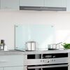 vidaXL Πλάτη Κουζίνας Λευκή 70 x 40 εκ. από Ψημένο Γυαλί