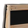 vidaXL Ταπετσαρισμένο κεφαλάρι Taupe 120 cm Στερεά ξυλεία πεύκου