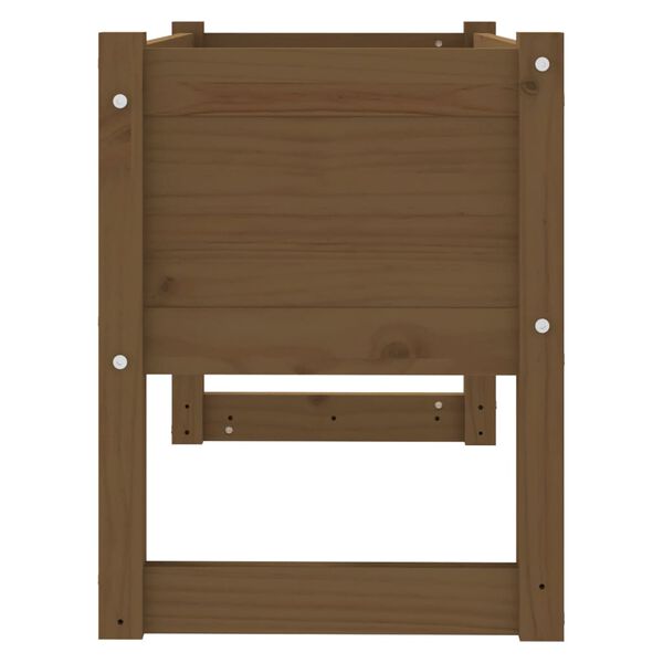 vidaXL Ζαρντινιέρα Καφέ Μελί 78x40x52 εκ. από Μασίφ Ξύλο Πεύκου