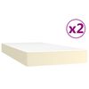 vidaXL &Kappa;&rho;&epsilon;&beta;ά&tau;&iota; Boxspring &mu;&epsilon; &Sigma;&tau;&rho;ώ&mu;&alpha; &Kappa;&rho;&epsilon;&mu; 200x200 &epsilon;&kappa;. &Sigma;&upsilon;&nu;&theta;&epsilon;&tau;&iota;&kappa;ό &Delta;έ&rho;&mu;&alpha;