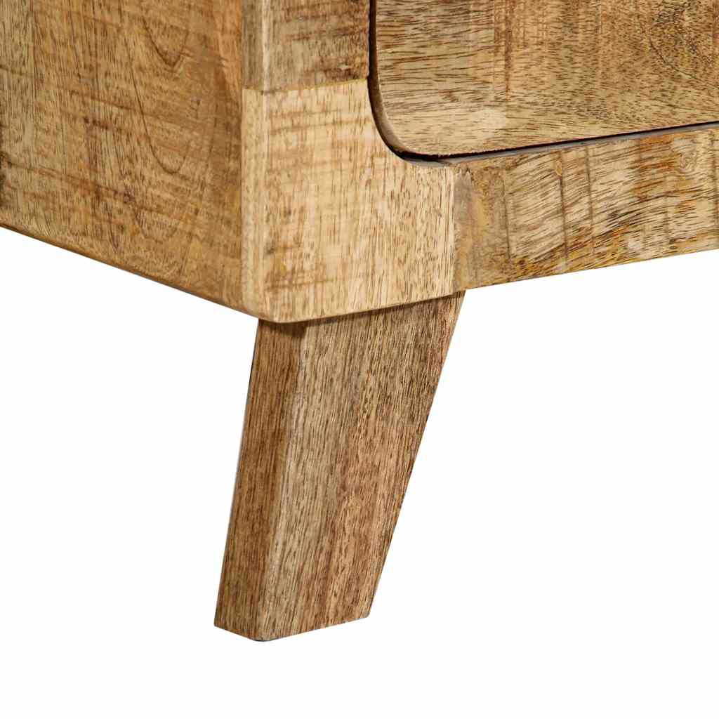 vidaXL Κομοδίνο 40x32x46 cm από μασίφ ξύλο Rough Mango
