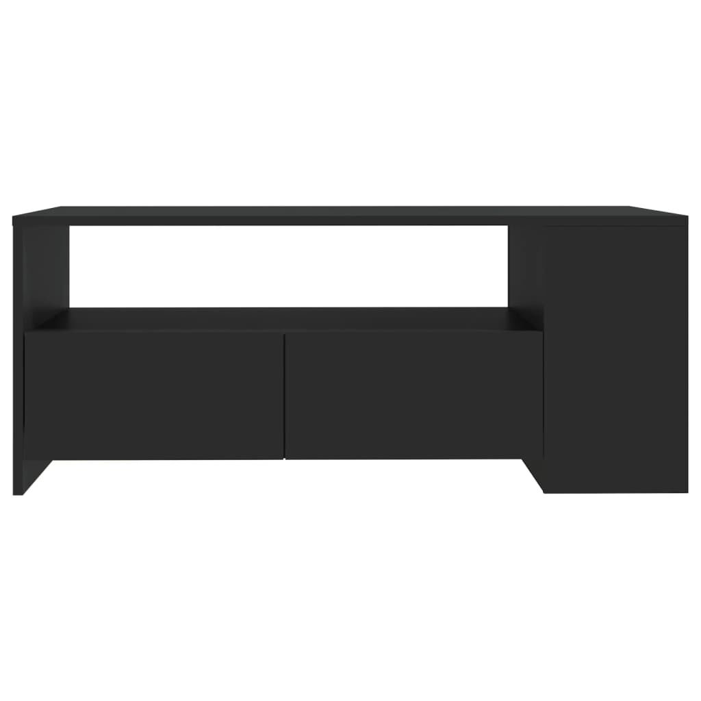 vidaXL Τραπεζάκι Σαλονιού Μαύρο 102 x 55 x 42 εκ. από Επεξεργ. Ξύλο