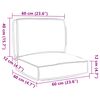 vidaXL Σετ Μαξιλαριών Πάγου 2 pcs Μπορντό 60 x 60 x 12 cm