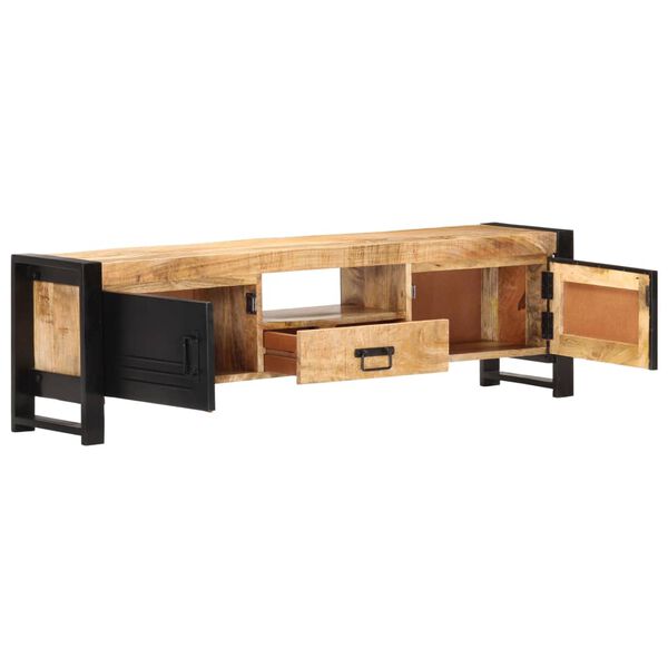 vidaXL Έπιπλο Τηλεόρασης 140 x 30 x 40 εκ. από Ακατέργαστο Ξύλο Μάνγκο