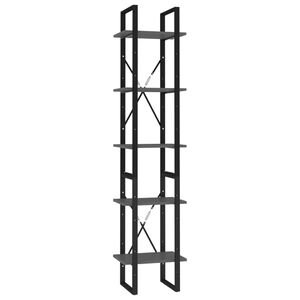 vidaXL &Beta;&iota;&beta;&lambda;&iota;&omicron;&theta;ή&kappa;&eta; &mu;&epsilon; 5 &Rho;ά&phi;&iota;&alpha; &Gamma;&kappa;&rho;&iota; 40 x 30 x 175 &epsilon;&kappa;. &alpha;&pi;ό &Epsilon;&pi;&epsilon;&xi;. &Xi;ύ&lambda;&omicron;