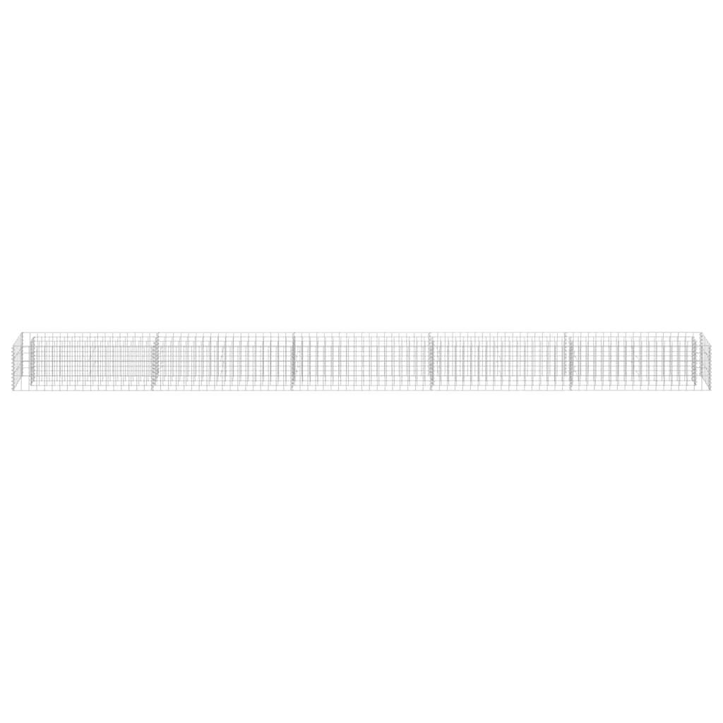 vidaXL Συρματοκιβώτιο-Γλάστρα Υπερυψωμένη 450x30x30 εκ. Γαλβ. Χάλυβας