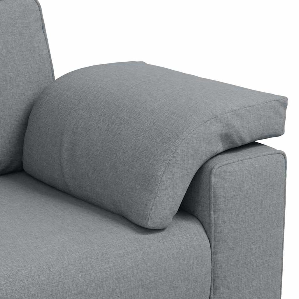 vidaXL Καναπές με μαξιλάρι Ανοιχτό γκρι 180 x 77 x 82 εκ ύφασμα