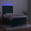 vidaXL &Kappa;&rho;&epsilon;&beta;ά&tau;&iota; Boxspring &mu;&epsilon; &Sigma;&tau;&rho;ώ&mu;&alpha; & LED &Sigma;&kappa;. &Pi;&rho;ά&sigma;&iota;&nu;&omicron; 80x200 &epsilon;&kappa; &Beta;&epsilon;&lambda;&omicron;ύ&delta;&omicron;
