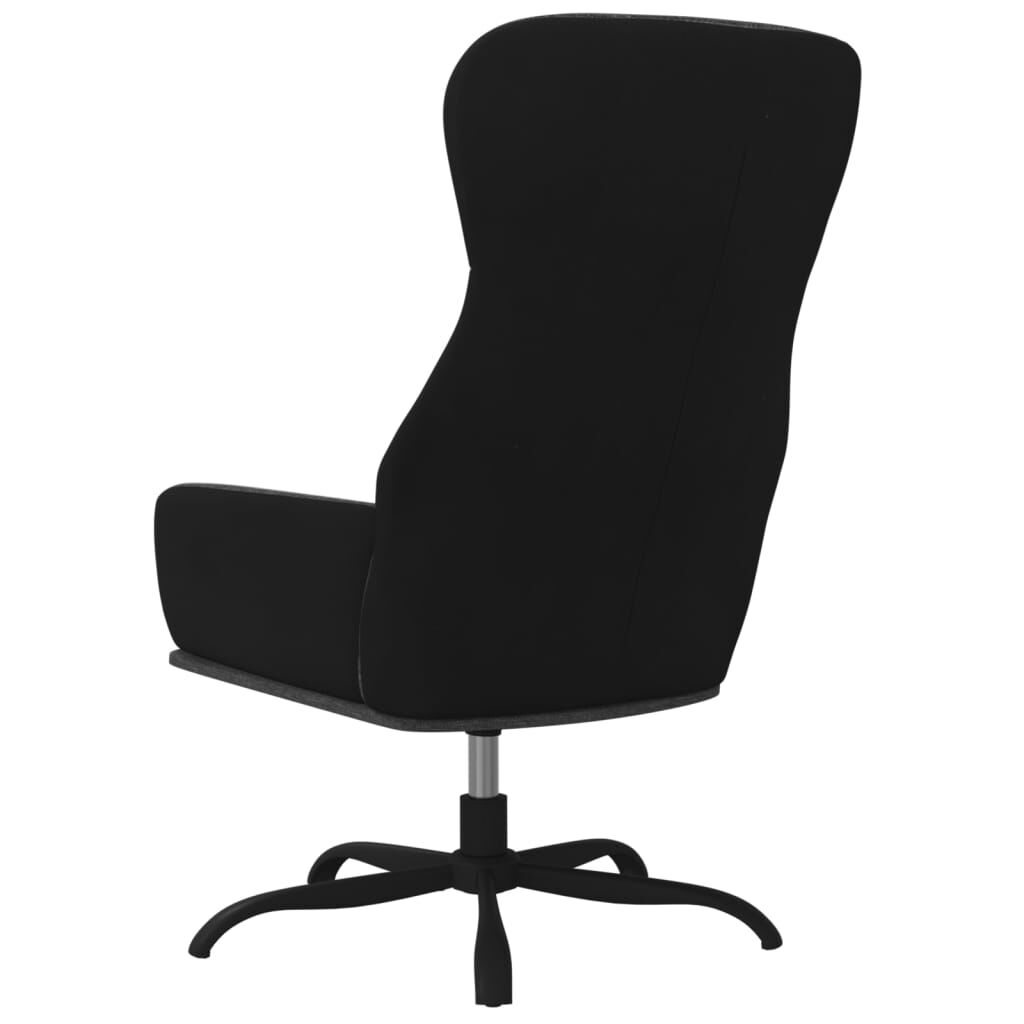 vidaXL Πολυθρόνα Relax Σκούρο Γκρι Υφασμάτινη με Υποπόδιο