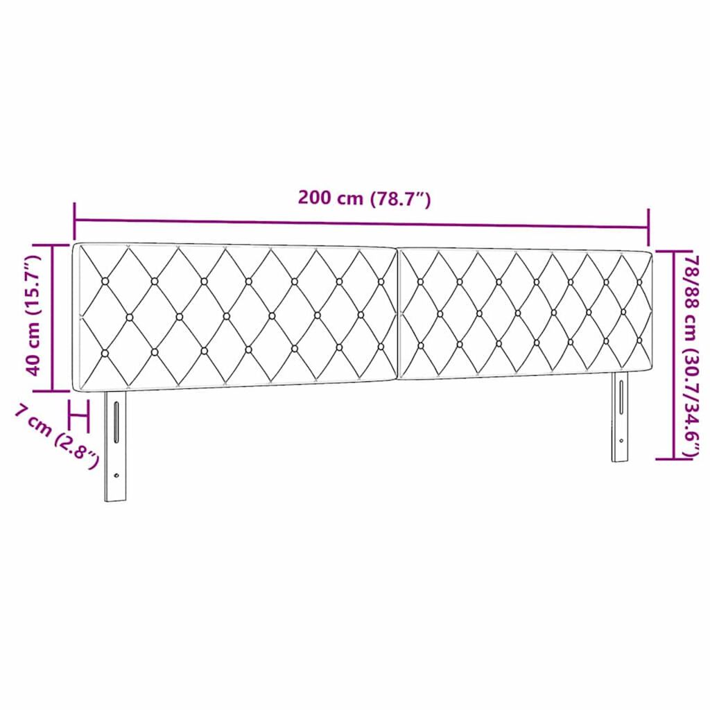 vidaXL Κεφαλάρι LED με φώτα λωρίδας LED Σκούρο πράσινο 100 cm Βελούδο