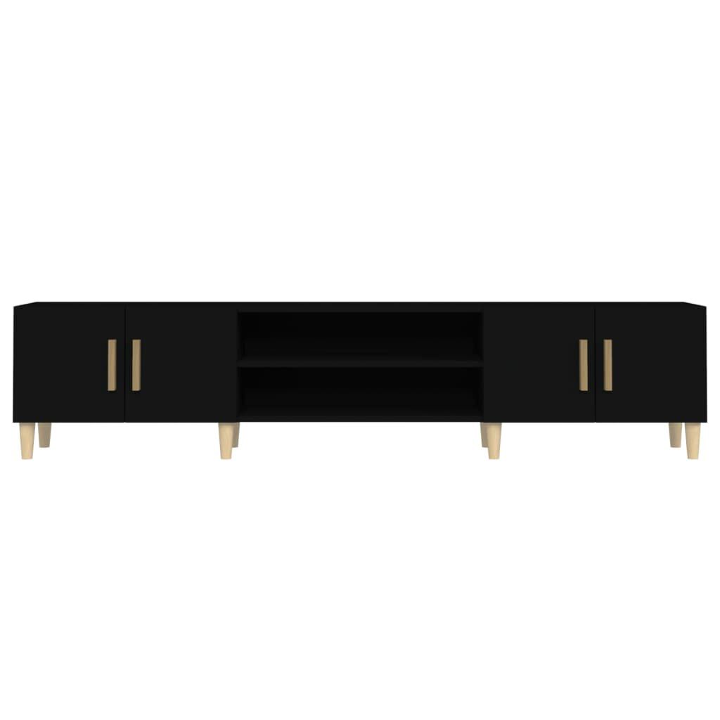 vidaXL Έπιπλο Τηλεόρασης Μαύρο 180x31,5x40 εκ. Επεξεργασμένο Ξύλο