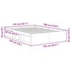 vidaXL Πλαίσιο Κρεβατιού Sonoma Δρυς 135x190 εκ. Double