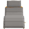 vidaXL Ξαπλώστρα 2 pcs Γκρι 184 x 55 x 64 εκ Μασίφ ξύλο ακακίας