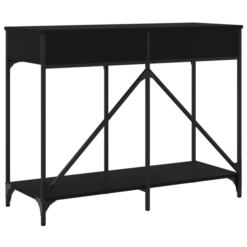 vidaXL Τραπέζι Κονσόλα Μαύρο 100 x 39 x 78,5 εκ. από Επεξεργ. Ξύλο