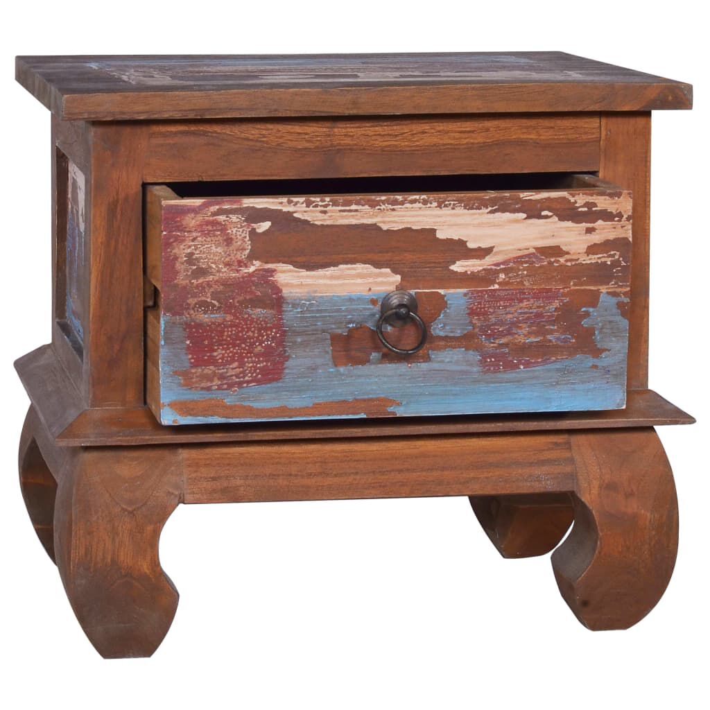 vidaXL Κομοδίνο 45 x 35 x 40 εκ. από Ανακυκλωμένο Ξύλο Teak