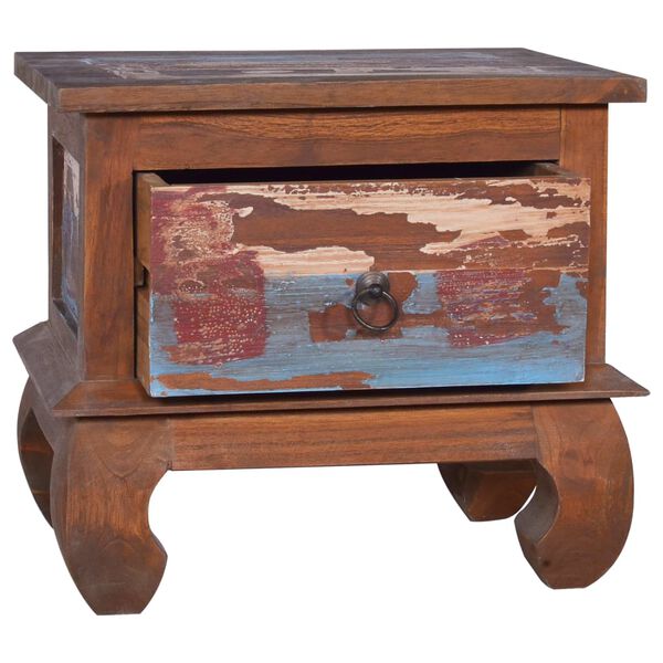 vidaXL Κομοδίνο 45 x 35 x 40 εκ. από Ανακυκλωμένο Ξύλο Teak