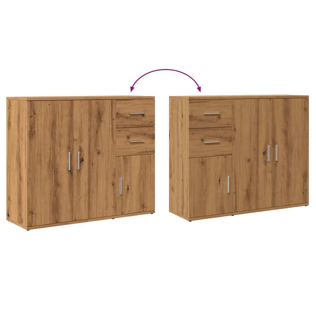 vidaXL Ντουλάπι Αρτισιανή Δρυς 91x29,5x75 εκ. από Επεξεργασμένο Ξύλο