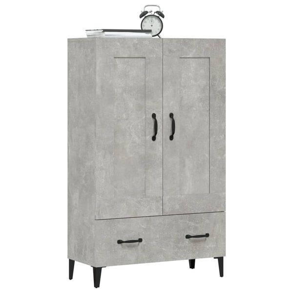 vidaXL Ντουλάπι Γκρι Σκυροδέματος 70x31x115 εκ. από Επεξεργασμένο Ξύλο