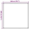 vidaXL Χαλί Σκηνής Μαύρο 200 x 200 εκ.
