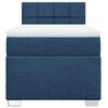 vidaXL Κρεβάτι Boxspring με Στρώμα Μπλε 100 x 200 εκ. Υφασμάτινο